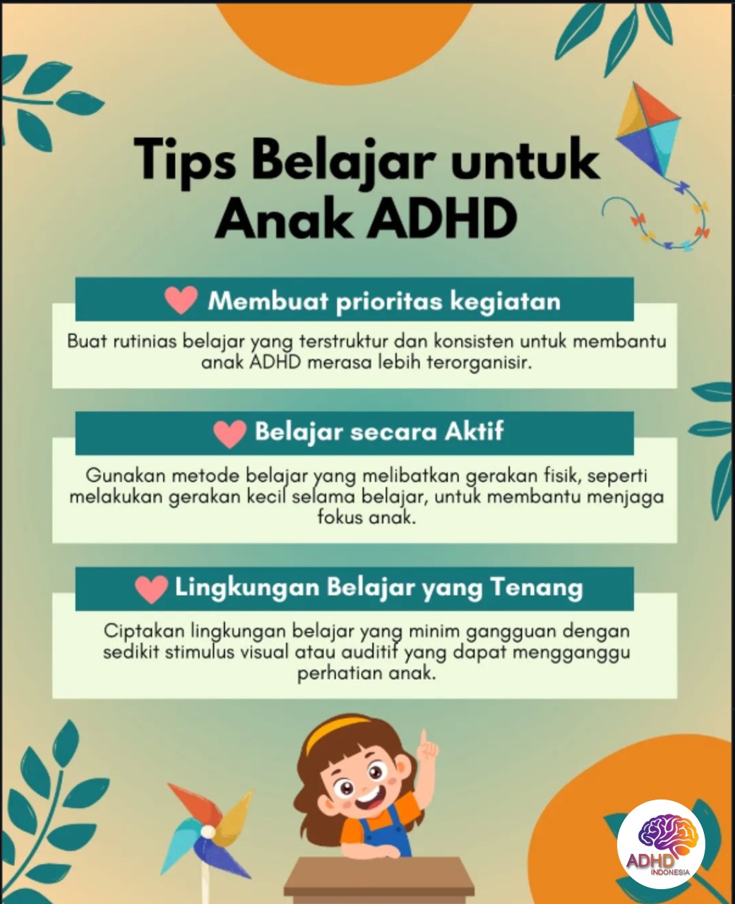 Strategi Belajar yang Cocok untuk Anak ADHD di Kota Sungai Penuh